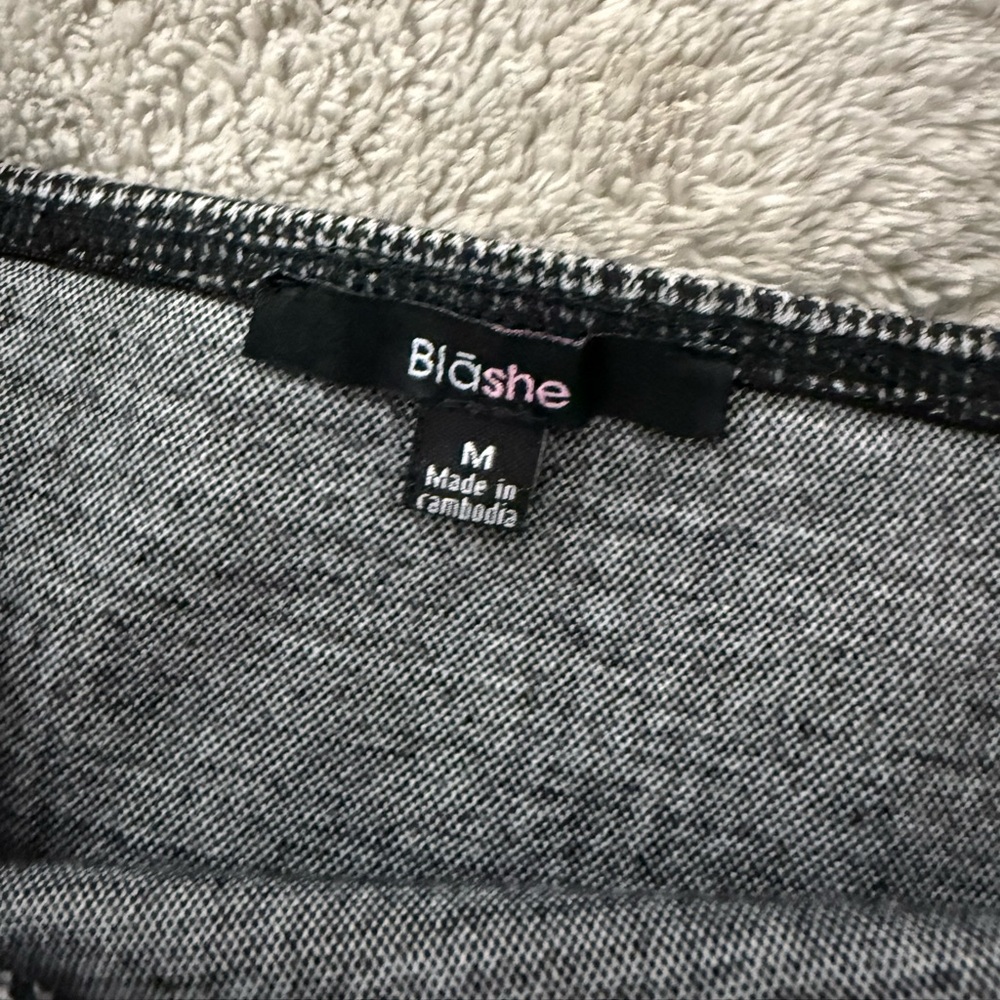 Black and White Plaid Mini Dress - Picture 5 of 6